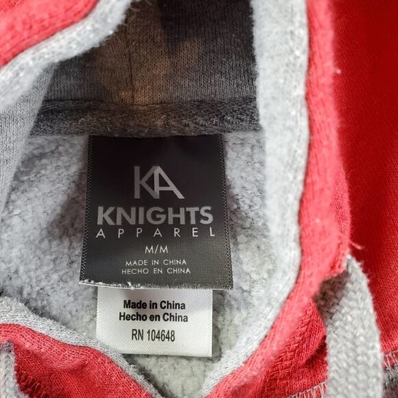 Ole Miss Hoodie Mens Medium Gray Knights Apparel Rebels Pullover - Picture 2 of 10